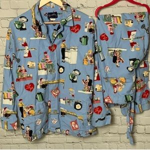 Nick & Nora I Love Lucy Pajama set medium